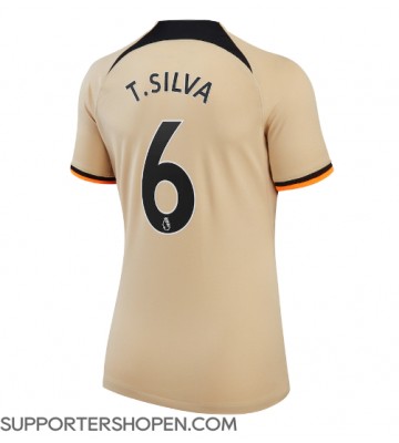 Chelsea Thiago Silva #6 Tredje Matchtröja Dam 2022-23 Kortärmad